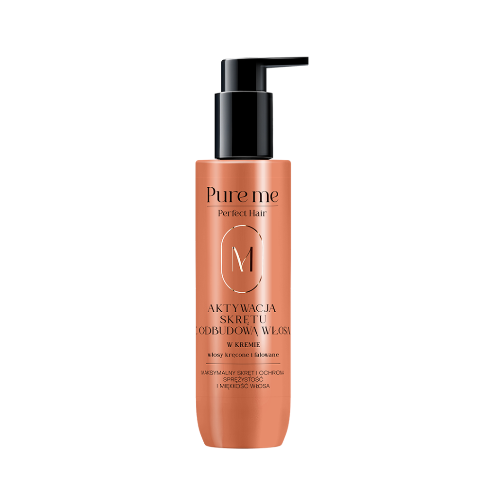 Curl-activating cream with hair restoration