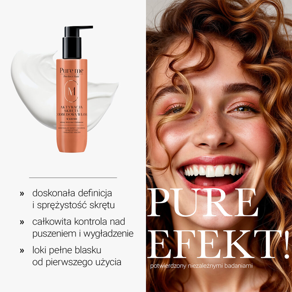 Curl-activating cream with hair restoration