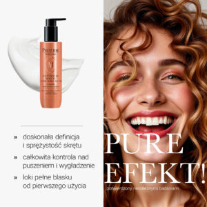 Curl-activating cream with hair restoration