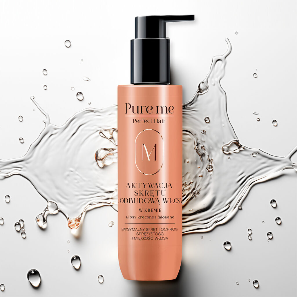 Curl-activating cream with hair restoration